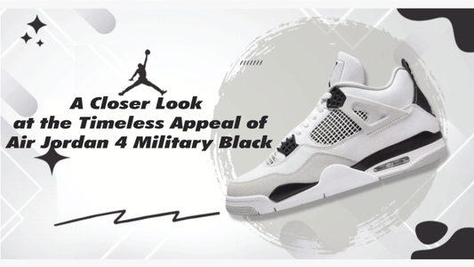 A Closer Look of Air Jordan 4 Military Black at the Timeless Appeal